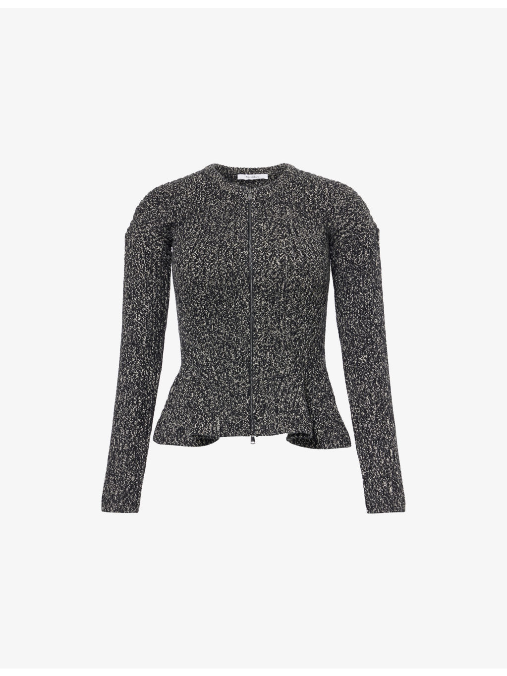 Kim Flared Stretch-Wool Blend Cardigan - 1