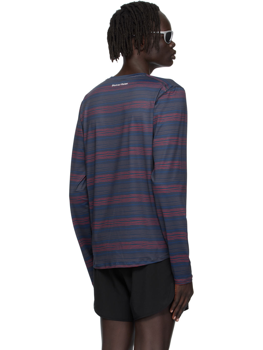 Navy Lightweight Long Sleeve Graphic T-shirt - 3