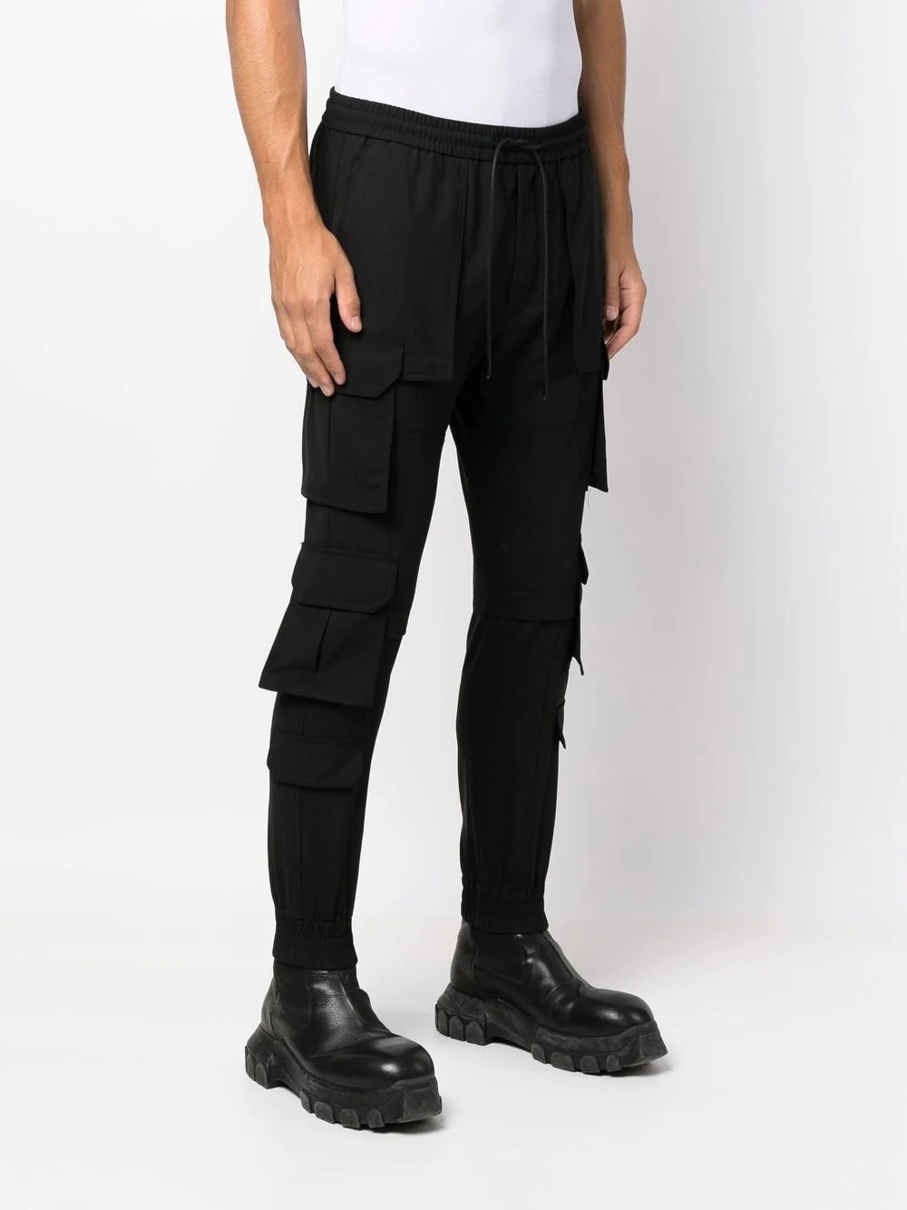 cargo-pocket skinny trousers - 3