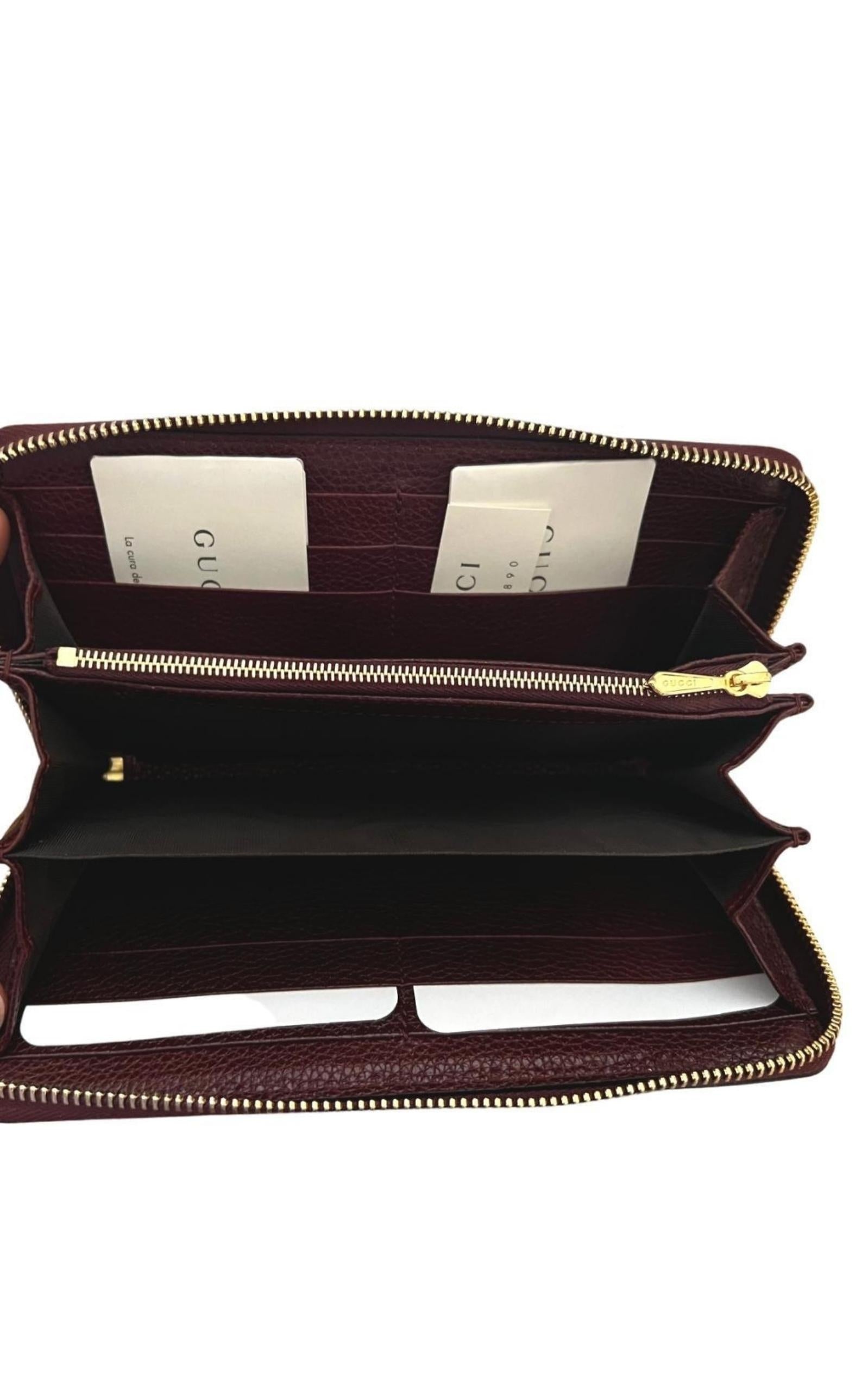Zumi Burgundy Zip Around Wallet - 3