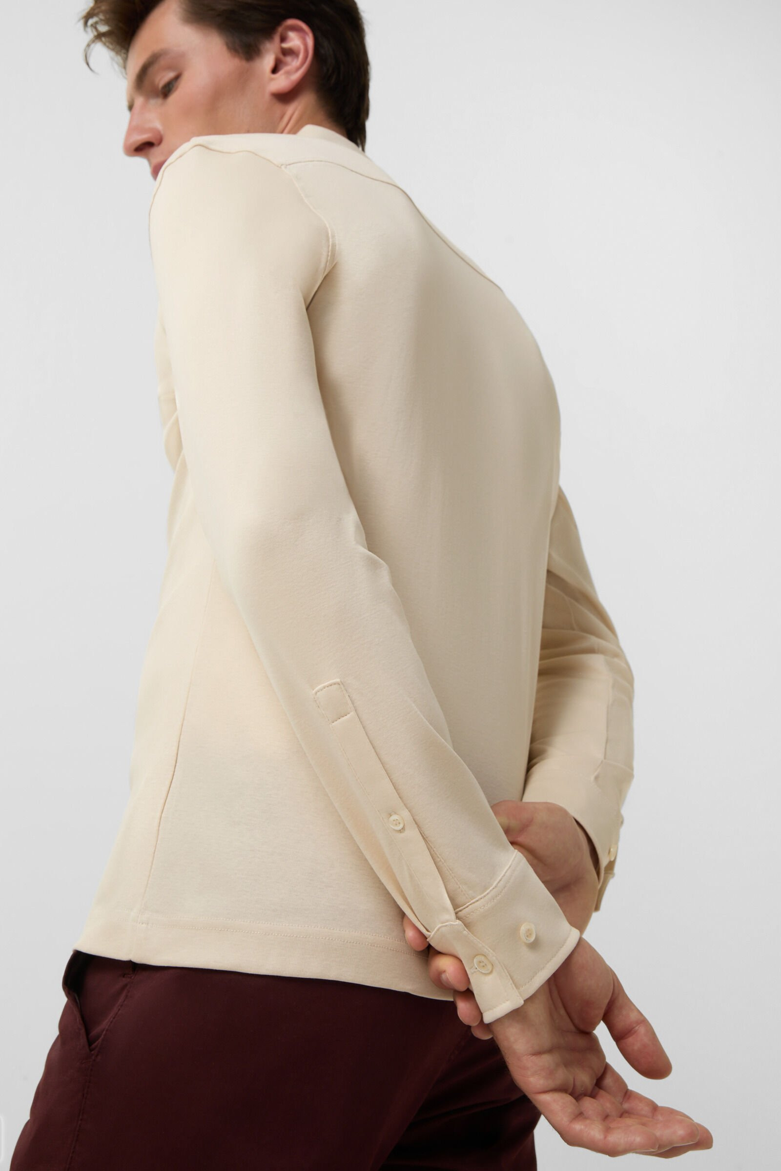 Jersey shirt Franz in Cream - 5