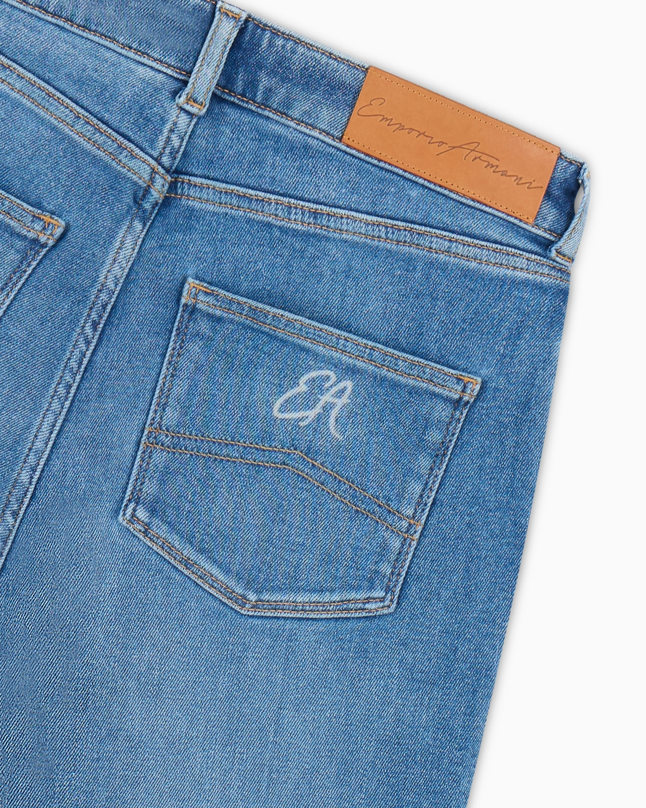 ASV J18 high-waisted skinny-leg jeans in a worn-look organic stretch denim - 5
