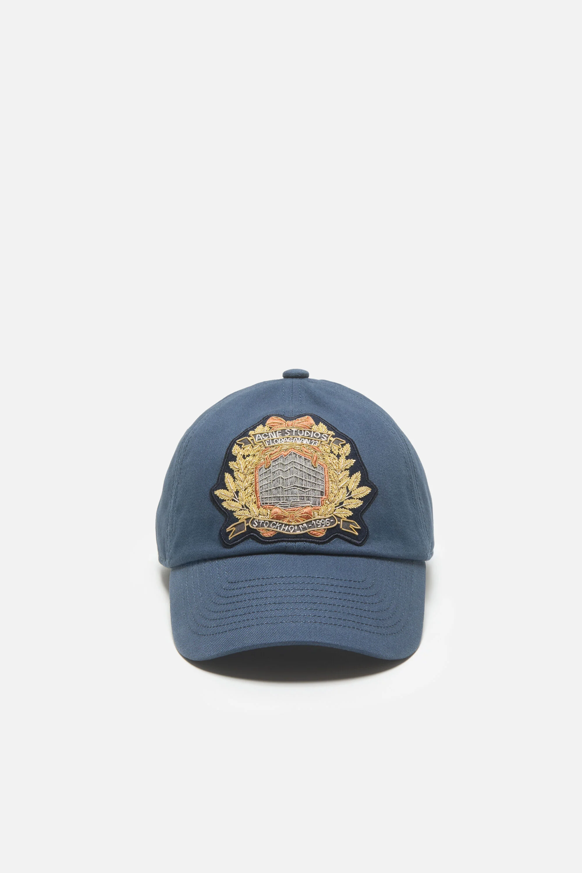 Crest logo baseball cap - Navy blue - 1