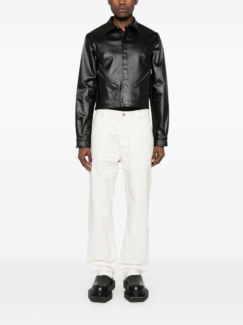 distressed-effect jeans - 3