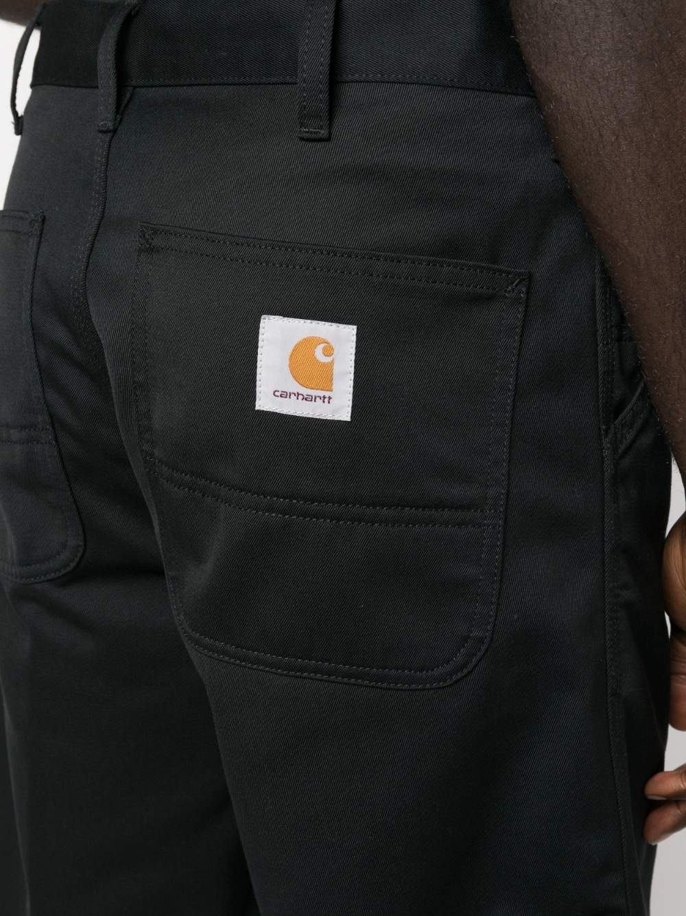 logo-patch knee-length bermuda shorts - 6