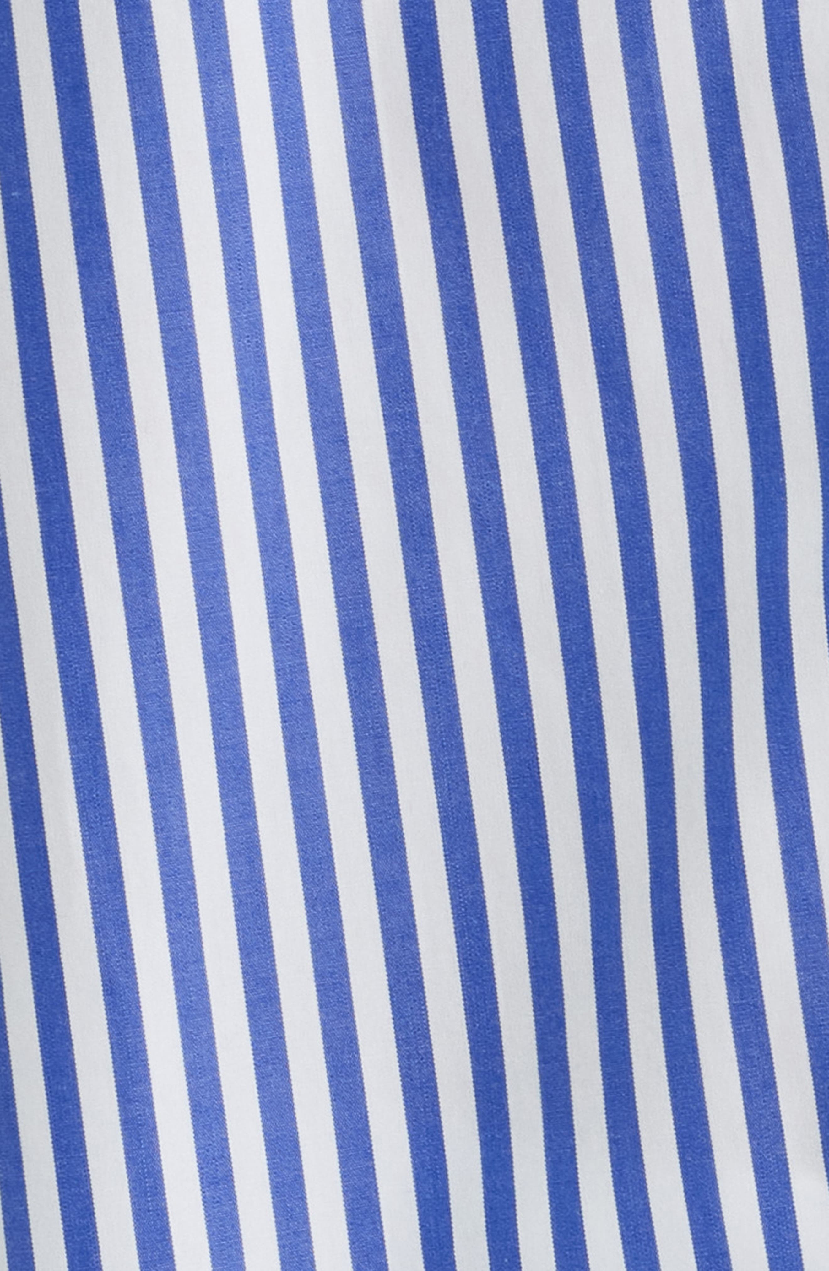rag & bone Lucia Stripe Poplin Button-Up Shirt in Navy Stripe at Nordstrom - 6