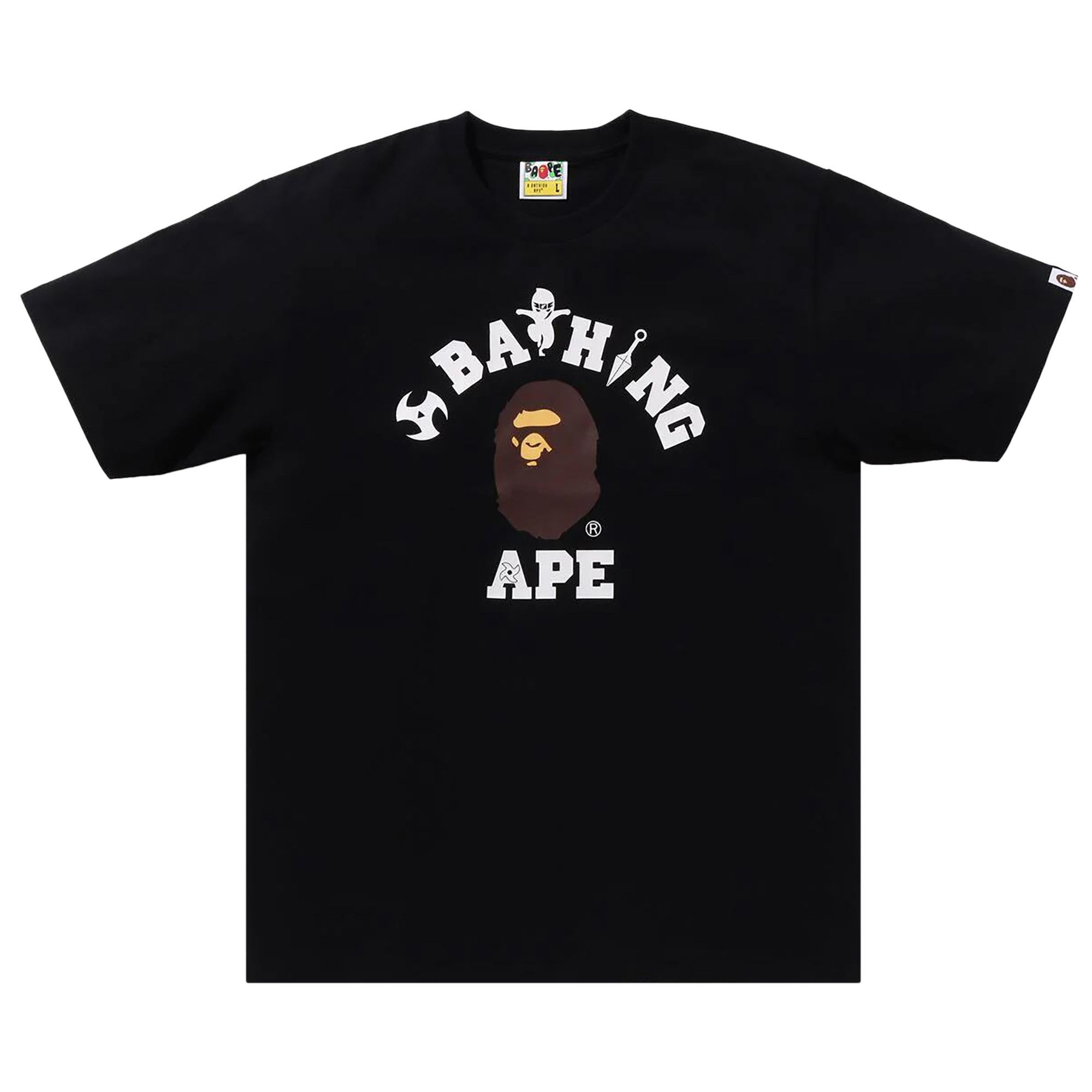 BAPE Ninja College Tee 'Black' - 1