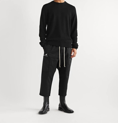 Rick Owens DRKSHDW Waffle-Knit Cotton Sweatshirt outlook