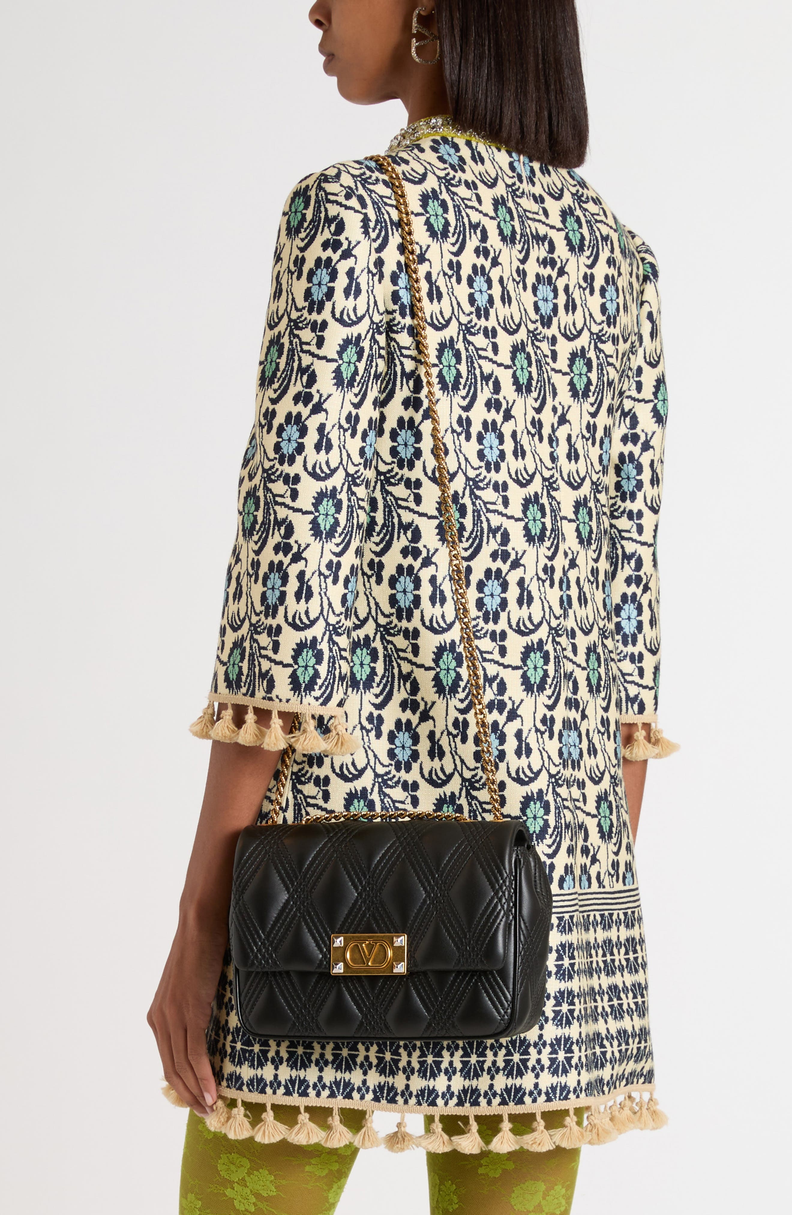 Valentino Garavani Medium Quiltie 67 Quilted Leather Shoulder Bag in Black at Nordstrom - 3