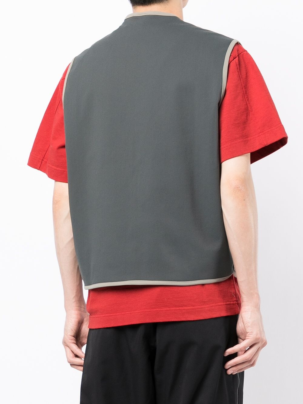 sleeveless zip-up gilet - 4