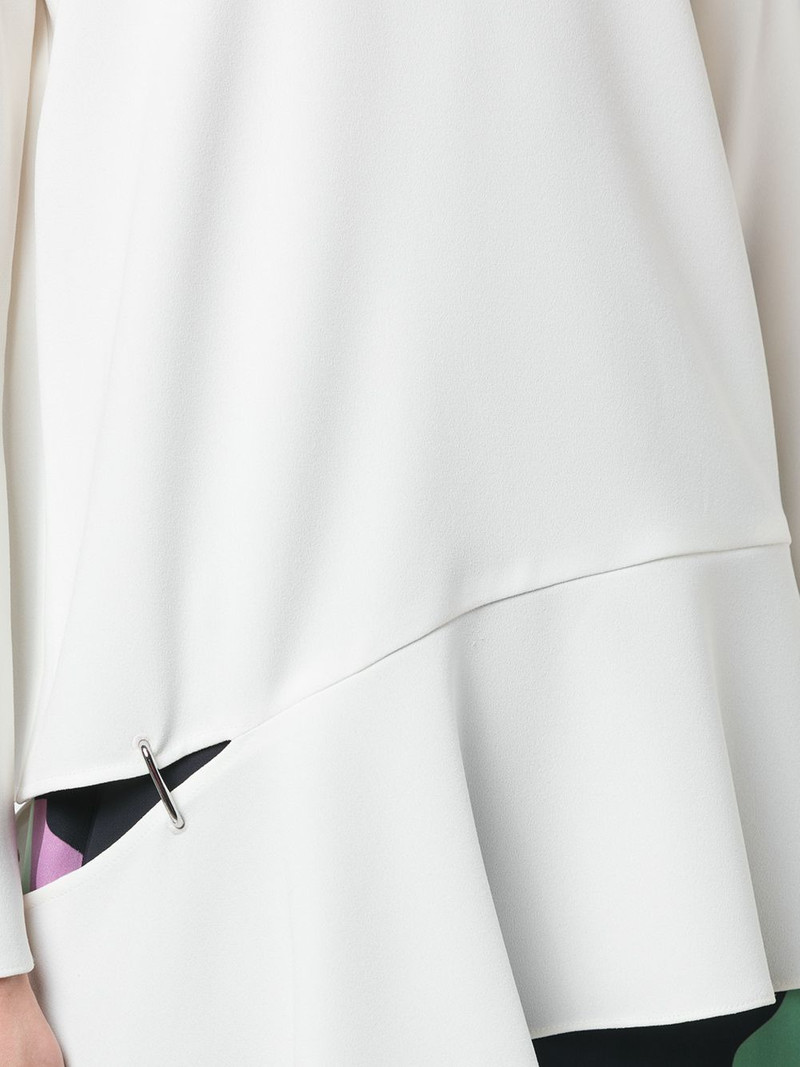 long sleeve detached hem blouse 5