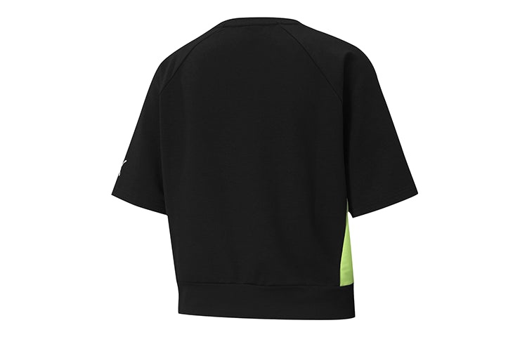 (WMNS) PUMA Morden Sports Short Sleeve Black 585291-01 - 2