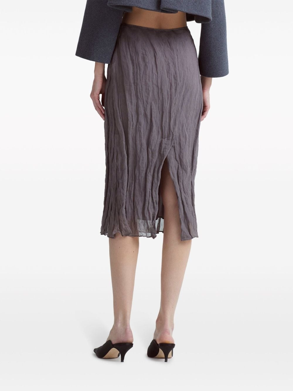Bresson crinkled pencil skirt - 5