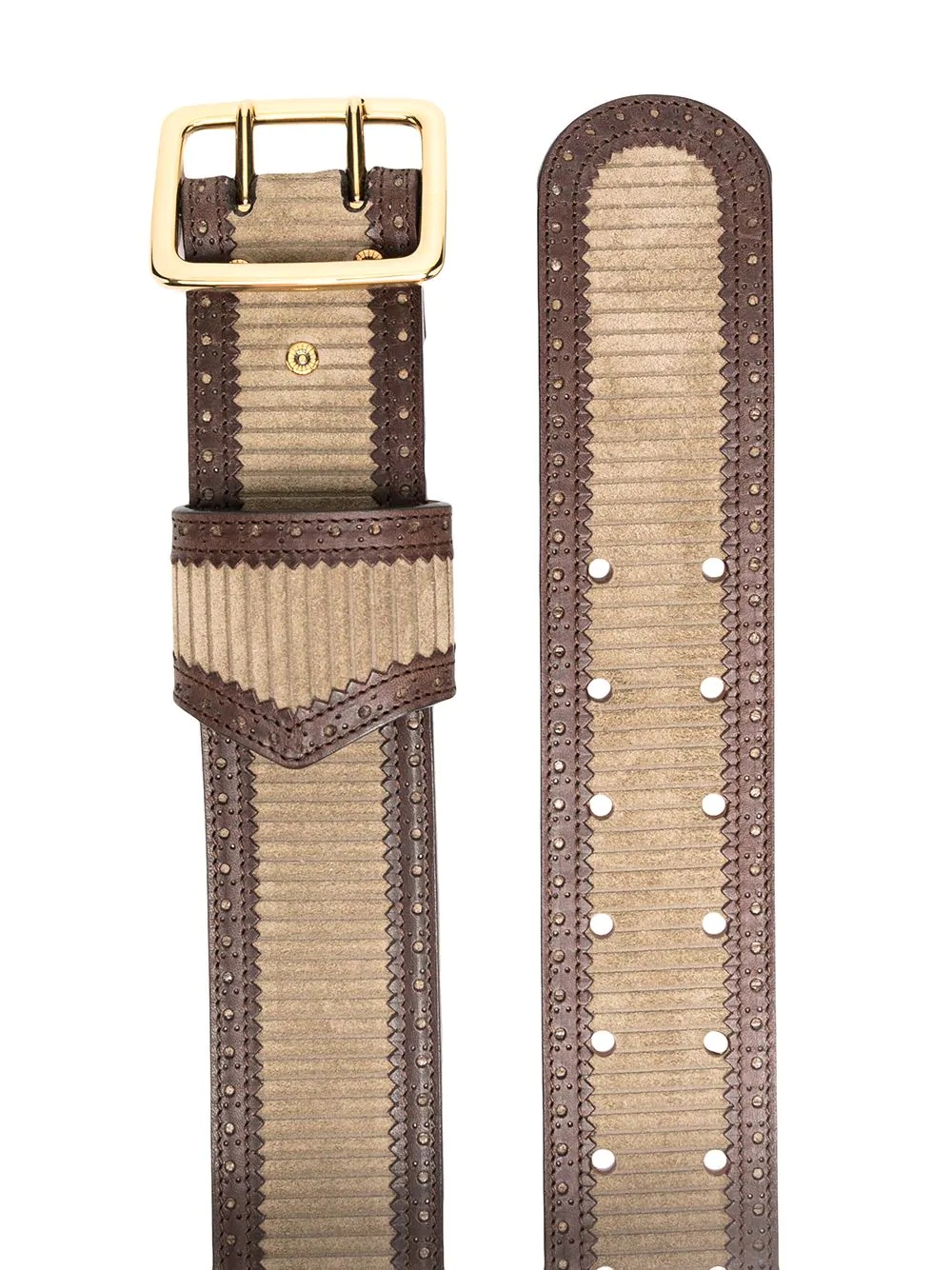 square-buckle belt - 2