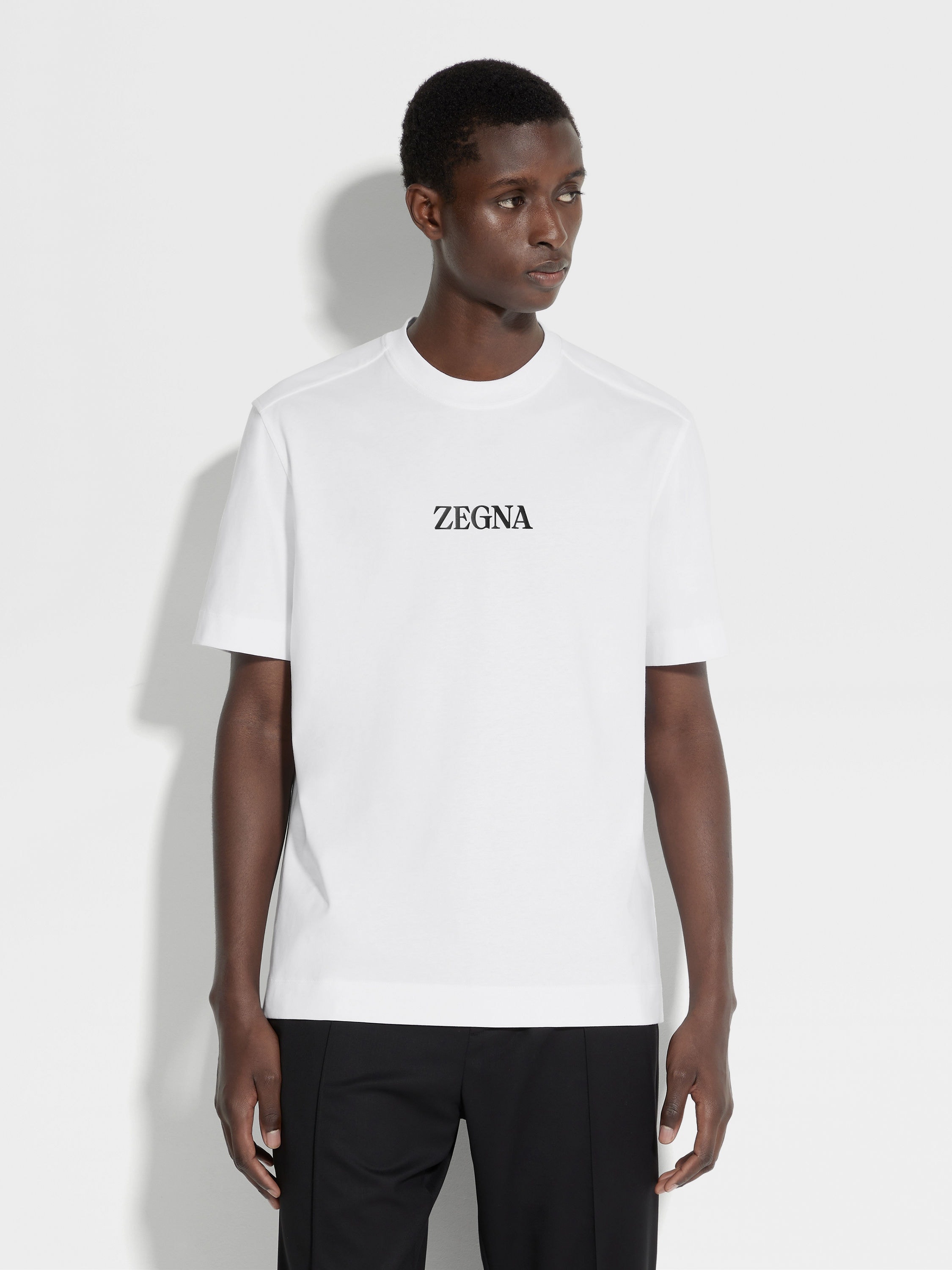 【関税込み】ZEGNA ホワイト クルーネックTシャツ Zegna クルーネック Tシャツ | ホワイト | FARFETCH JP