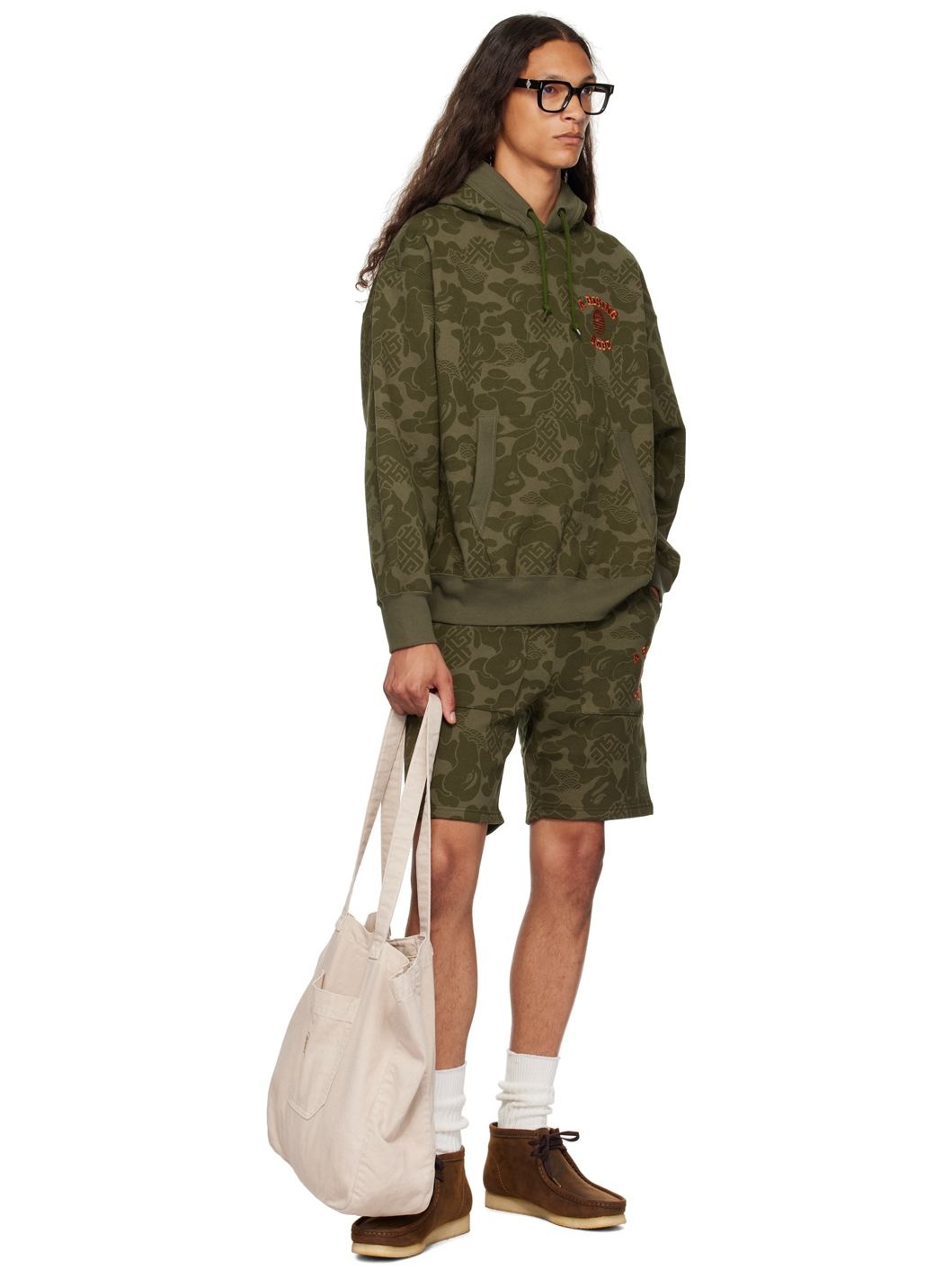 Khaki Asia Camo Hoodie - 4