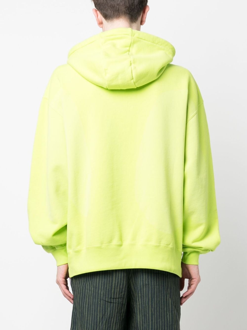 logo-print drawstring hoodie - 4