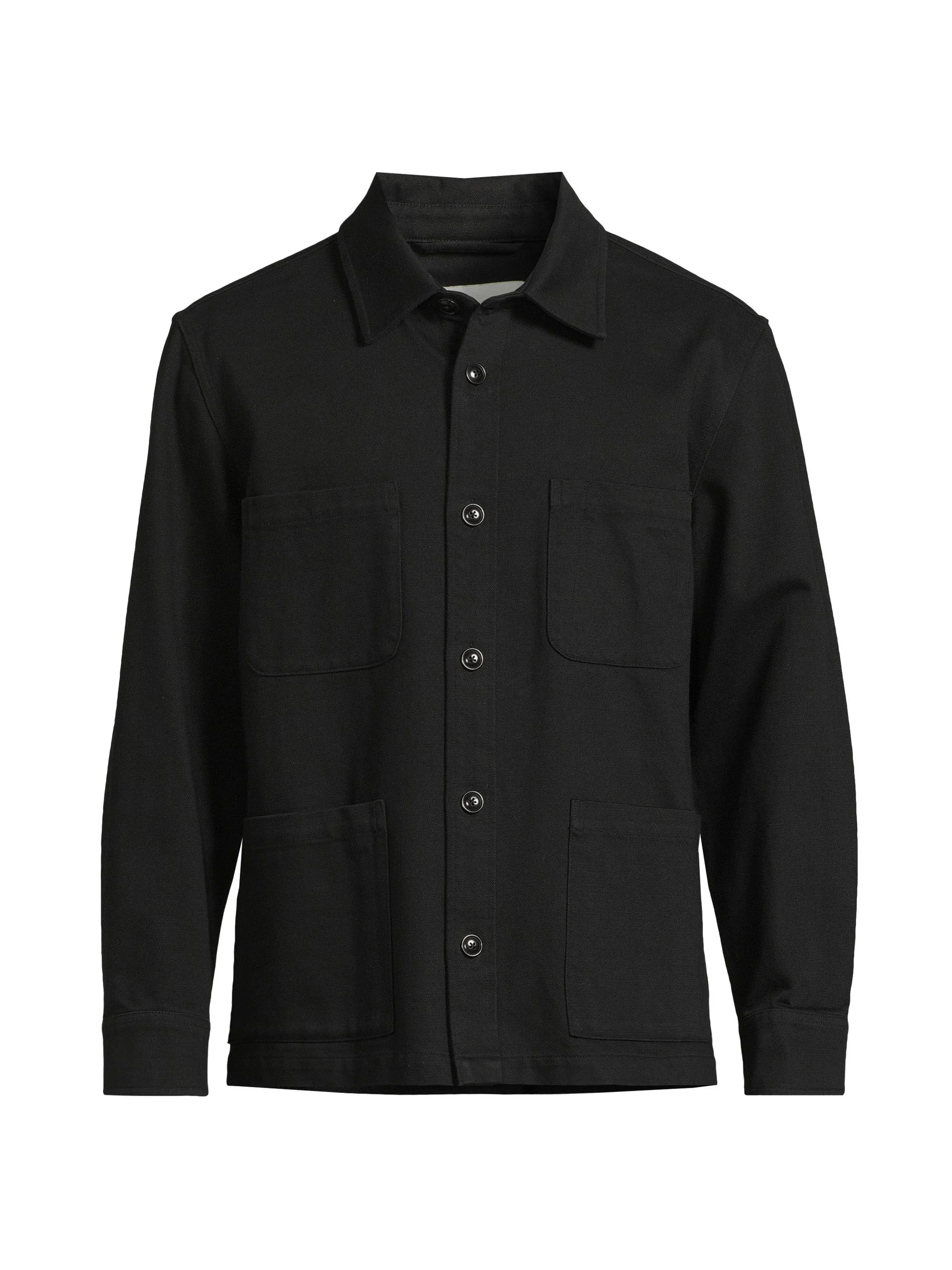 Men's Misha Cotton Overshirt - Black - 1