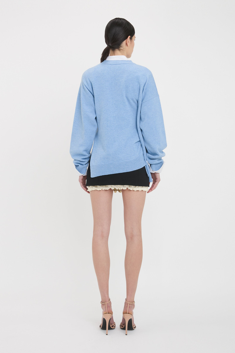 Gathered Side Jumper In Iceberg 4