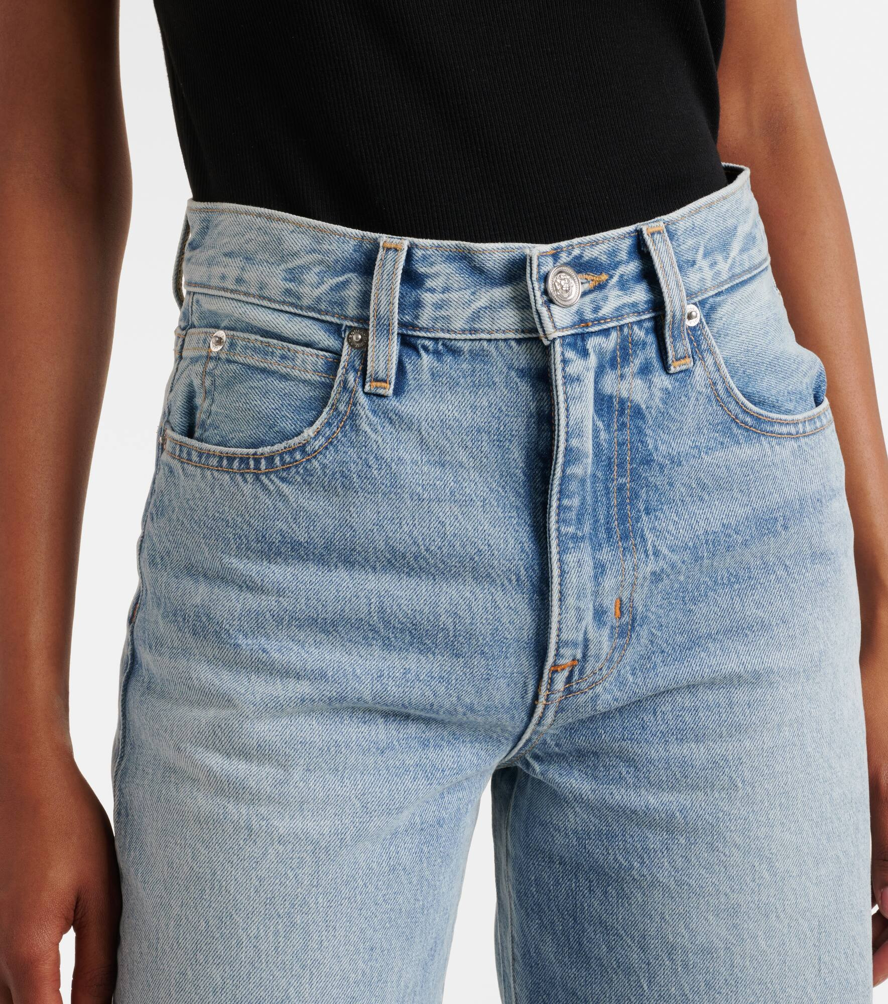 Grace mid-rise wide-leg jeans - 4