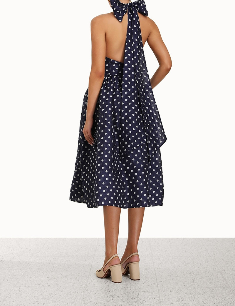 Zimmermann HIGH TIDE HALTER DRESS - 6001DHIGNVCMD | REVERSIBLE