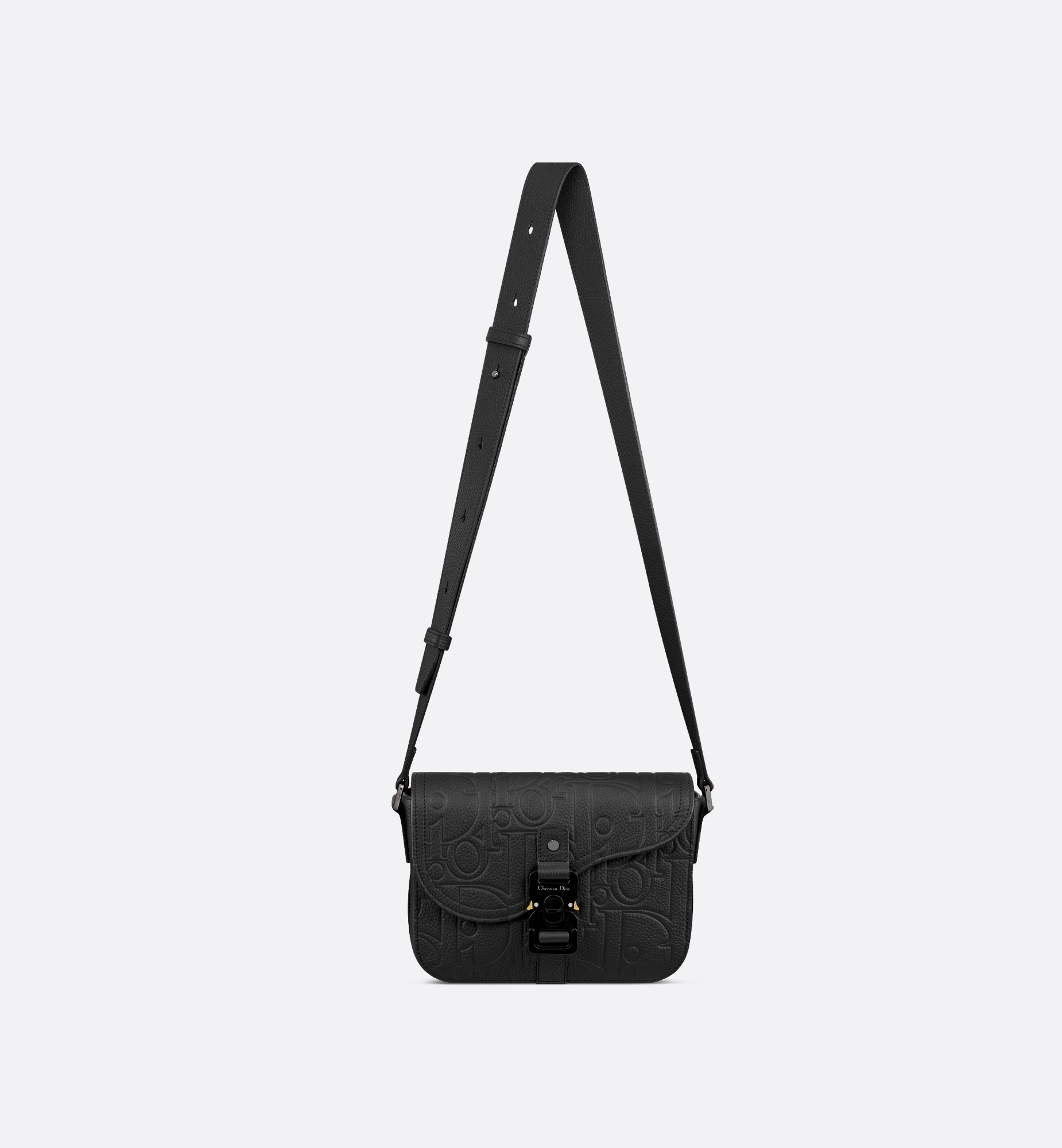 Small Saddle Messenger Bag with Flap - 7