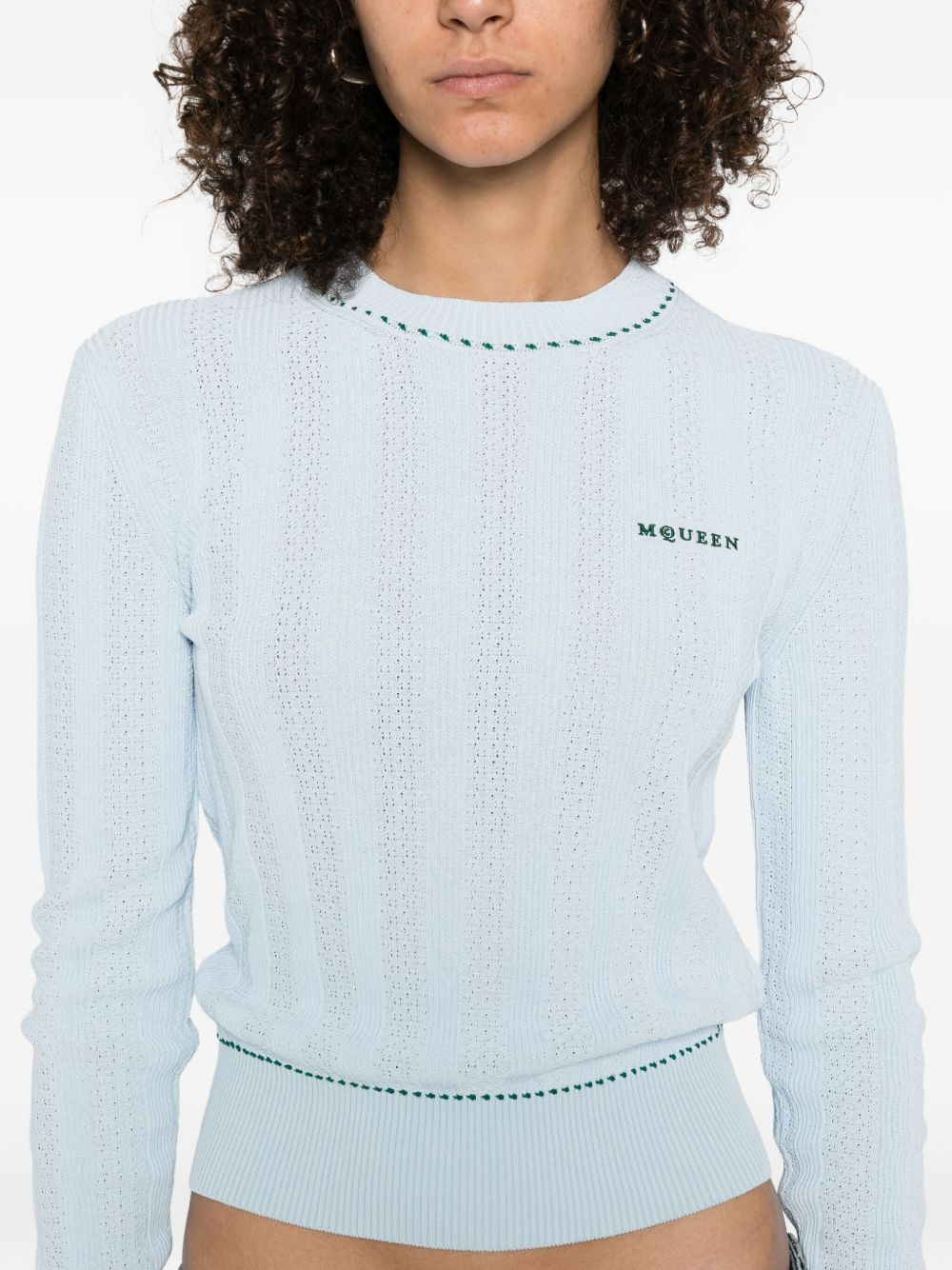 logo-embroidered sweater - 5