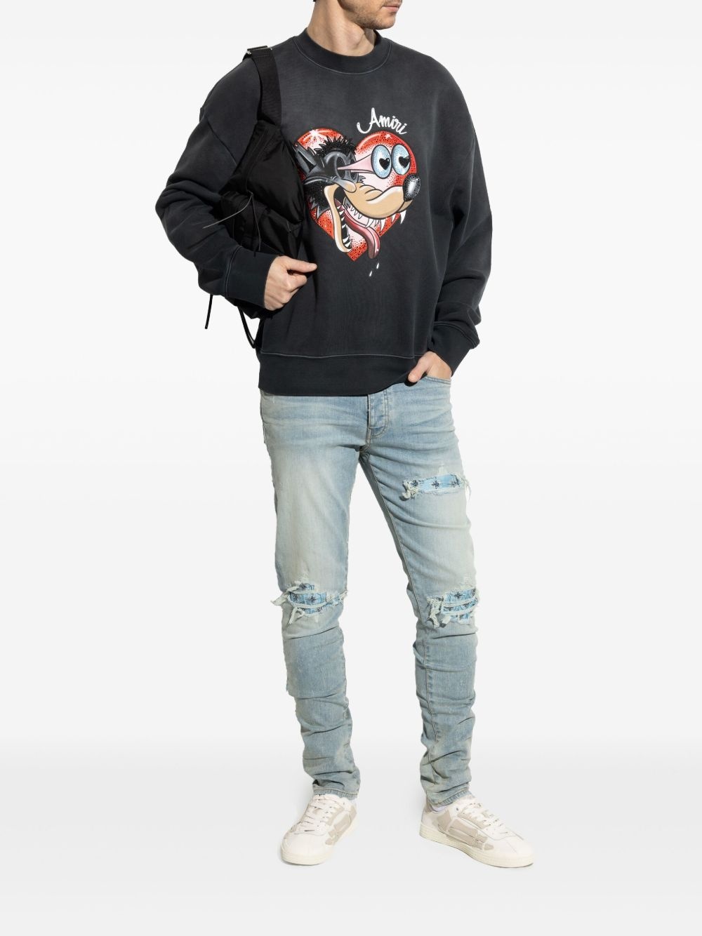 embroidered skinny jeans - 2