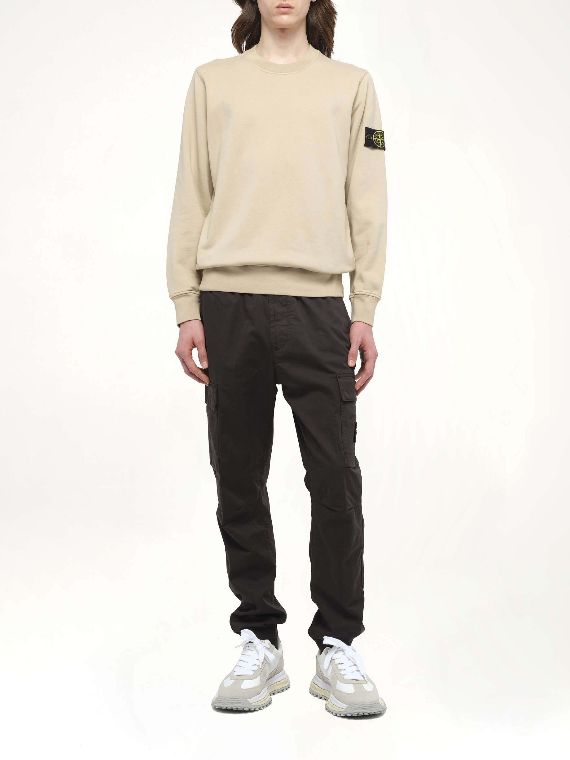 610006 Cotton Fleece Sweatshirt in Desert - 4