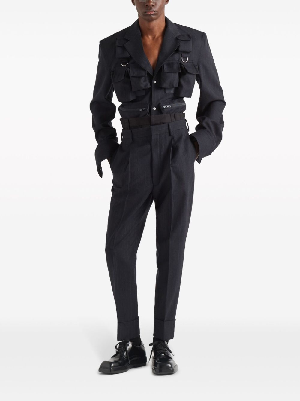 wool tailored trousers - 2