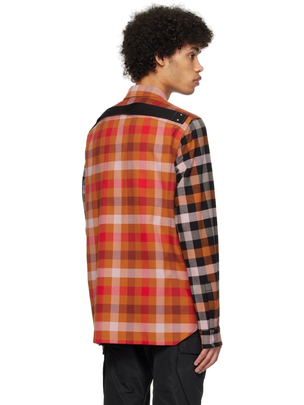 Rick Owens Orange Check Shirt