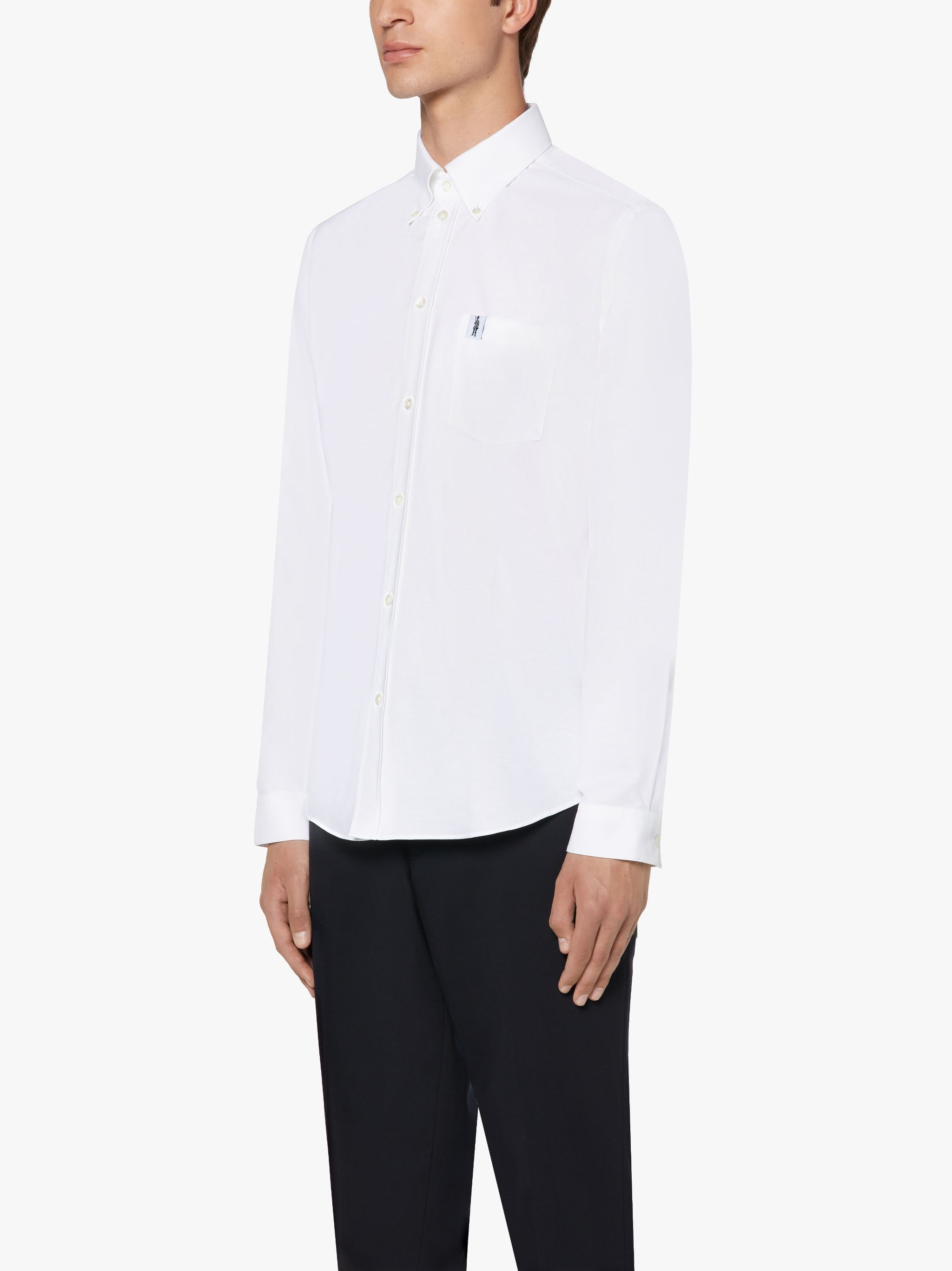 BLOOMSBURY WHITE COTTON OXFORD SHIRT | GSC-103 - 3