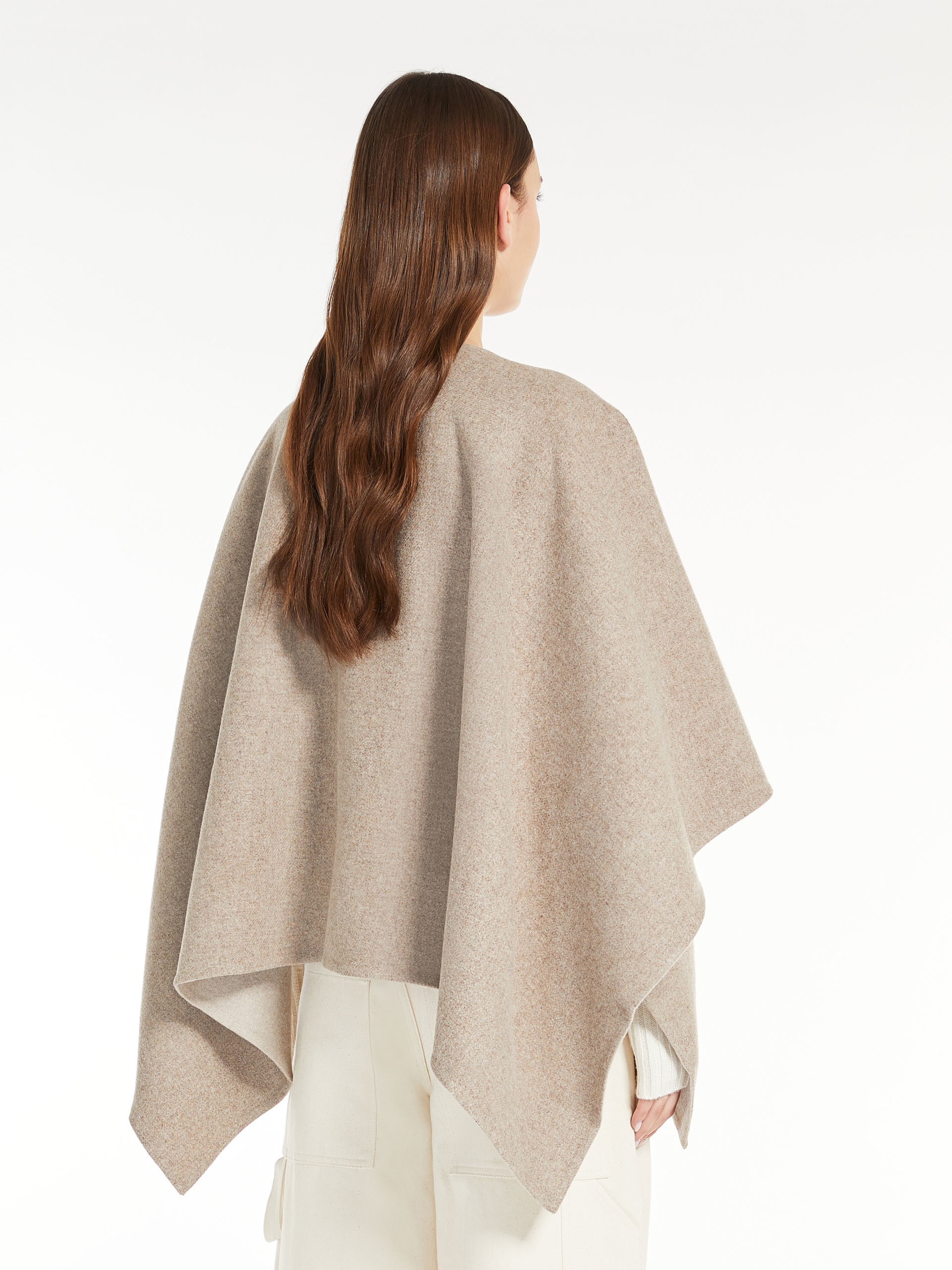 SERRA Reversible alpaca cape - 4