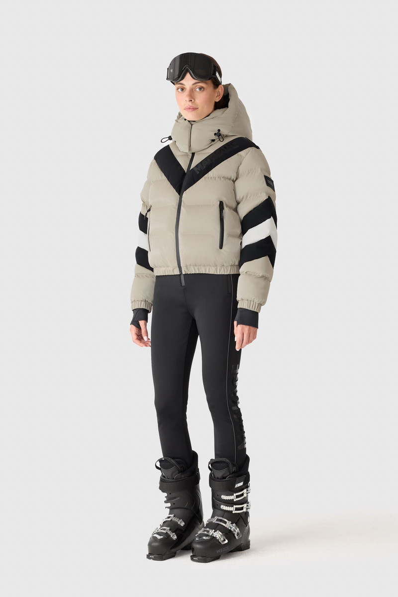 MACKAGE KAIRI-GLO High-Gloss Down Ski Jacket with Chevron Design outlook