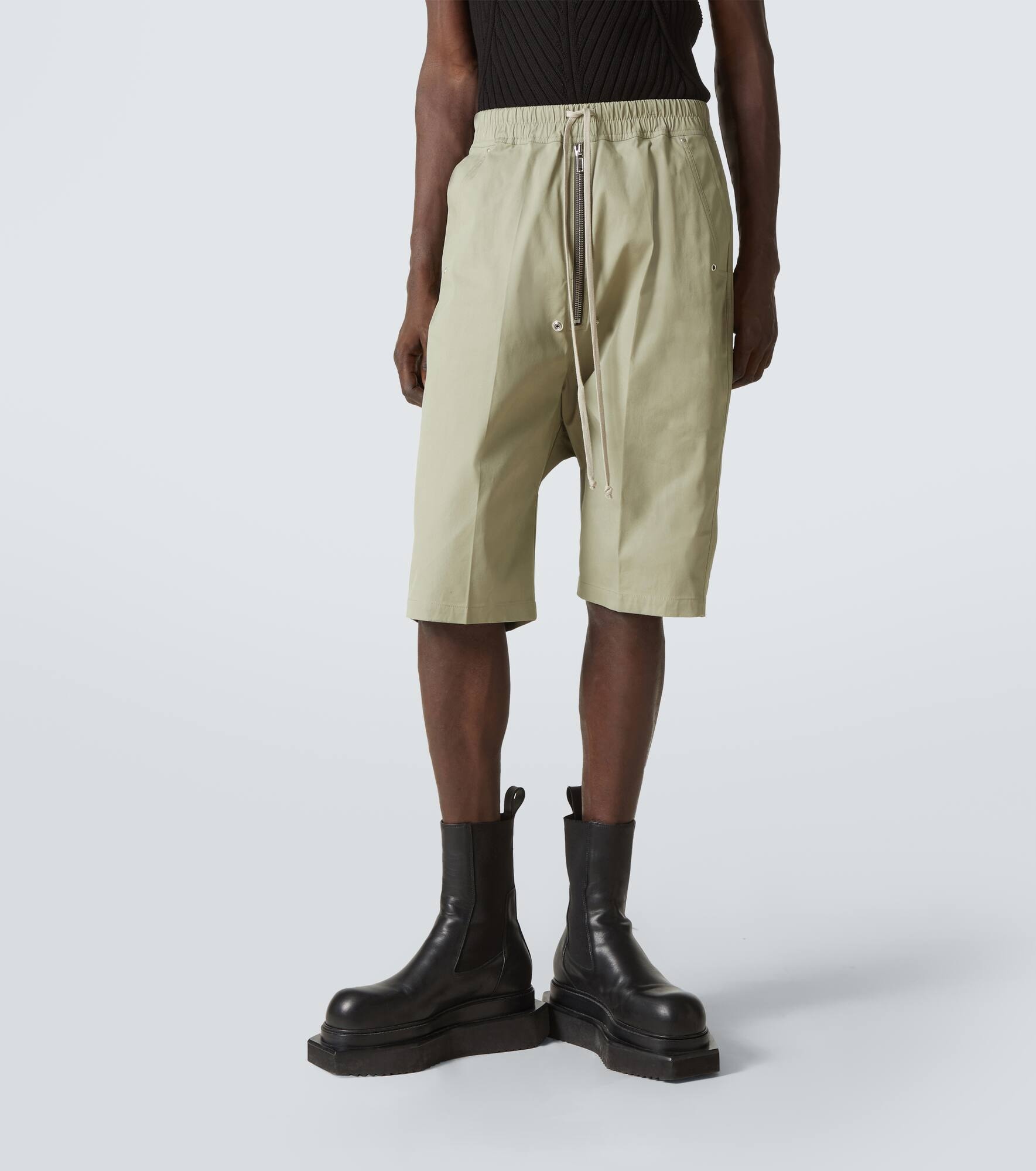 Bela Pods cotton-blend poplin Bermuda shorts - 3