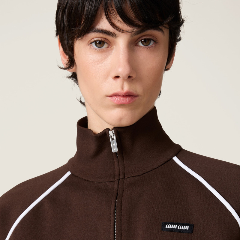 Technical yarn zipper cardigan 4