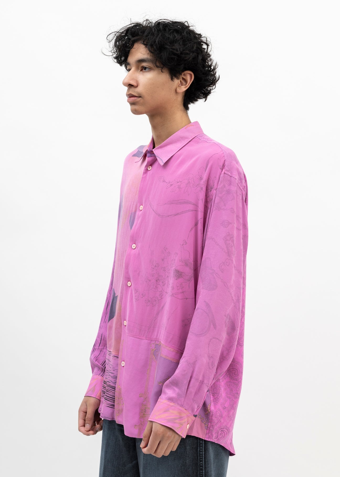 Pink Surplus Silk Shirt - 2