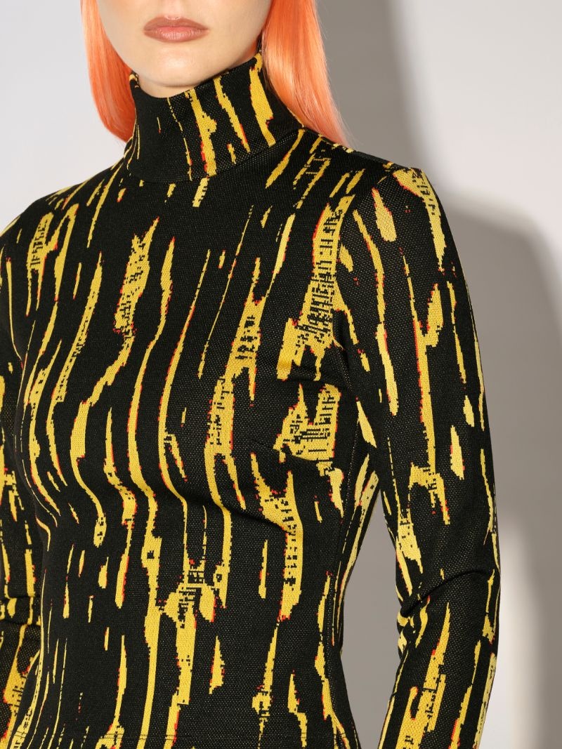 JACQUARD TURTLE NECK - 5