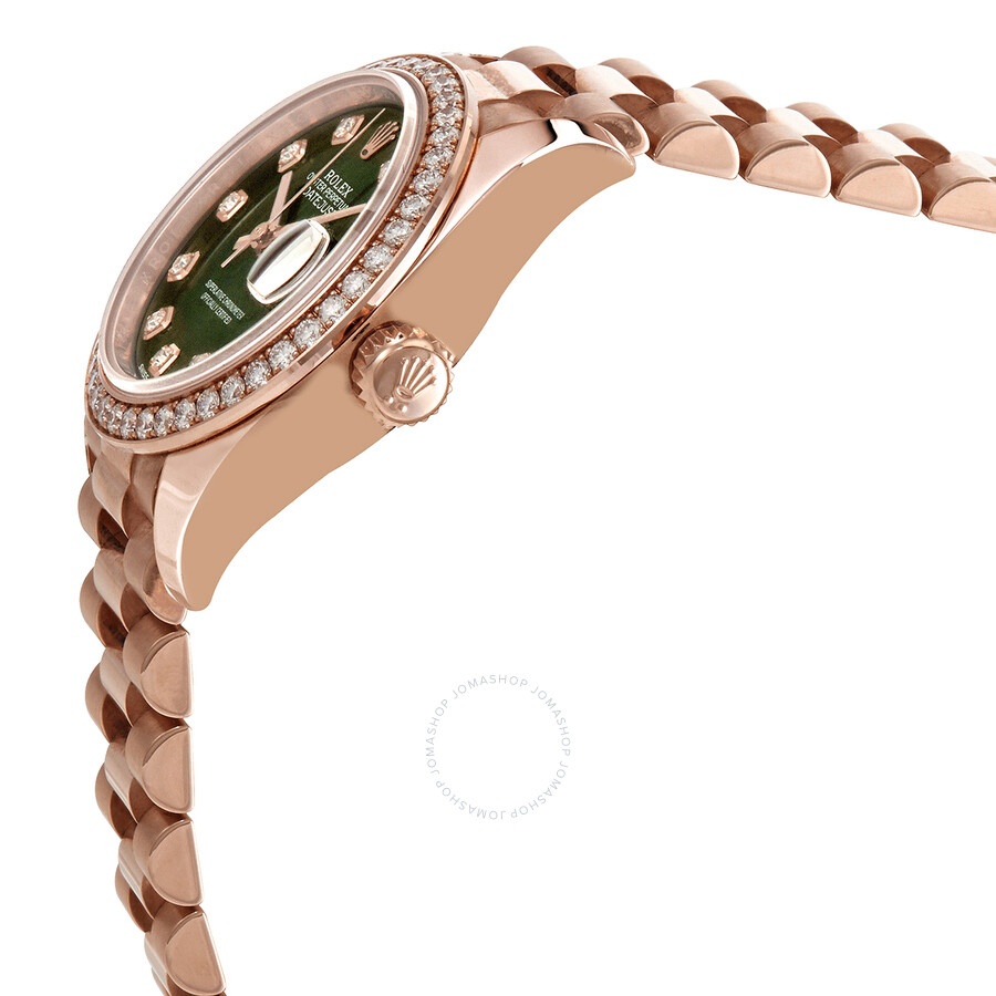 Rolex Lady-Datejust Automatic Diamond Green Dial Ladies Watch 279135GNDP - 2