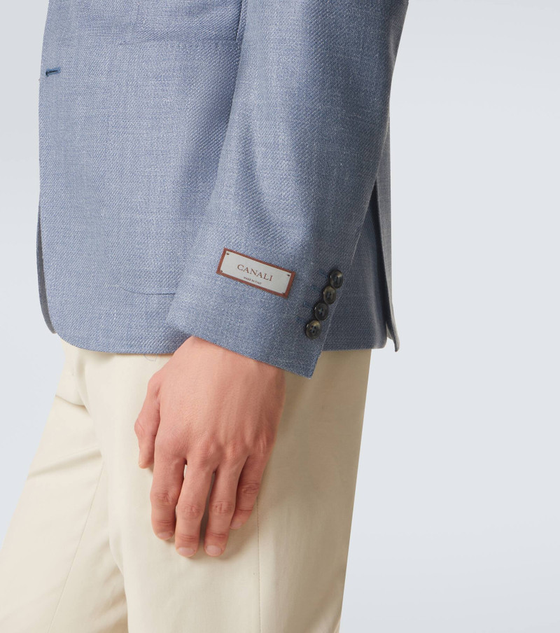 Wool, silk, and linen blazer 6