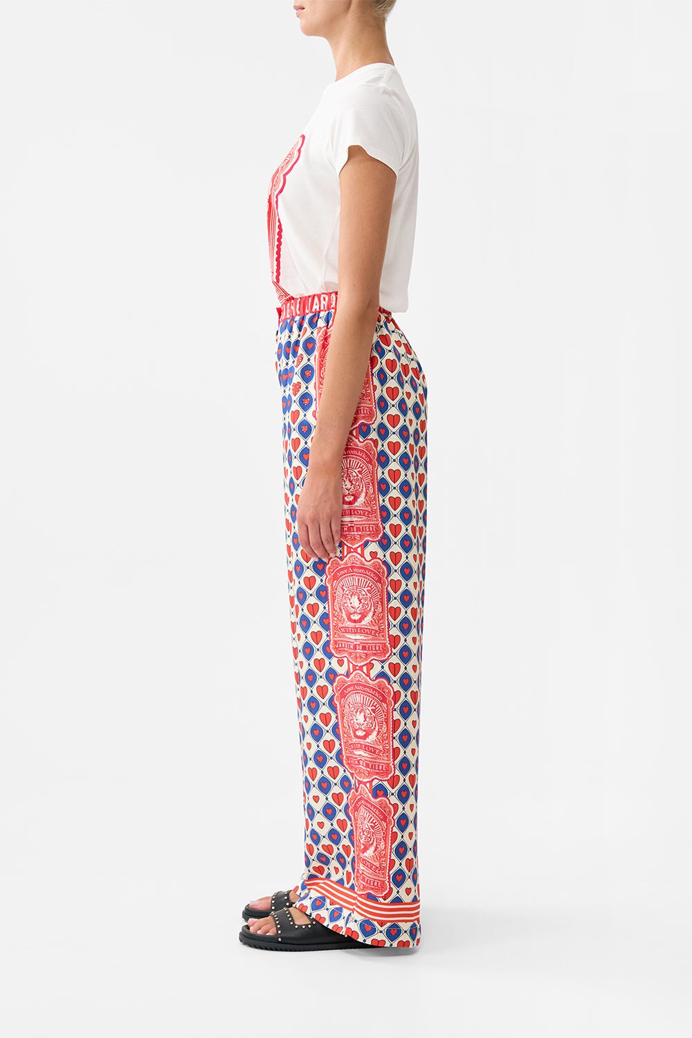 BUTTON FRONT LOUNGE PANT - 4