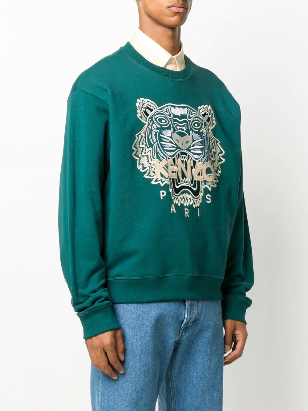 tiger-motif sweatshirt - 3