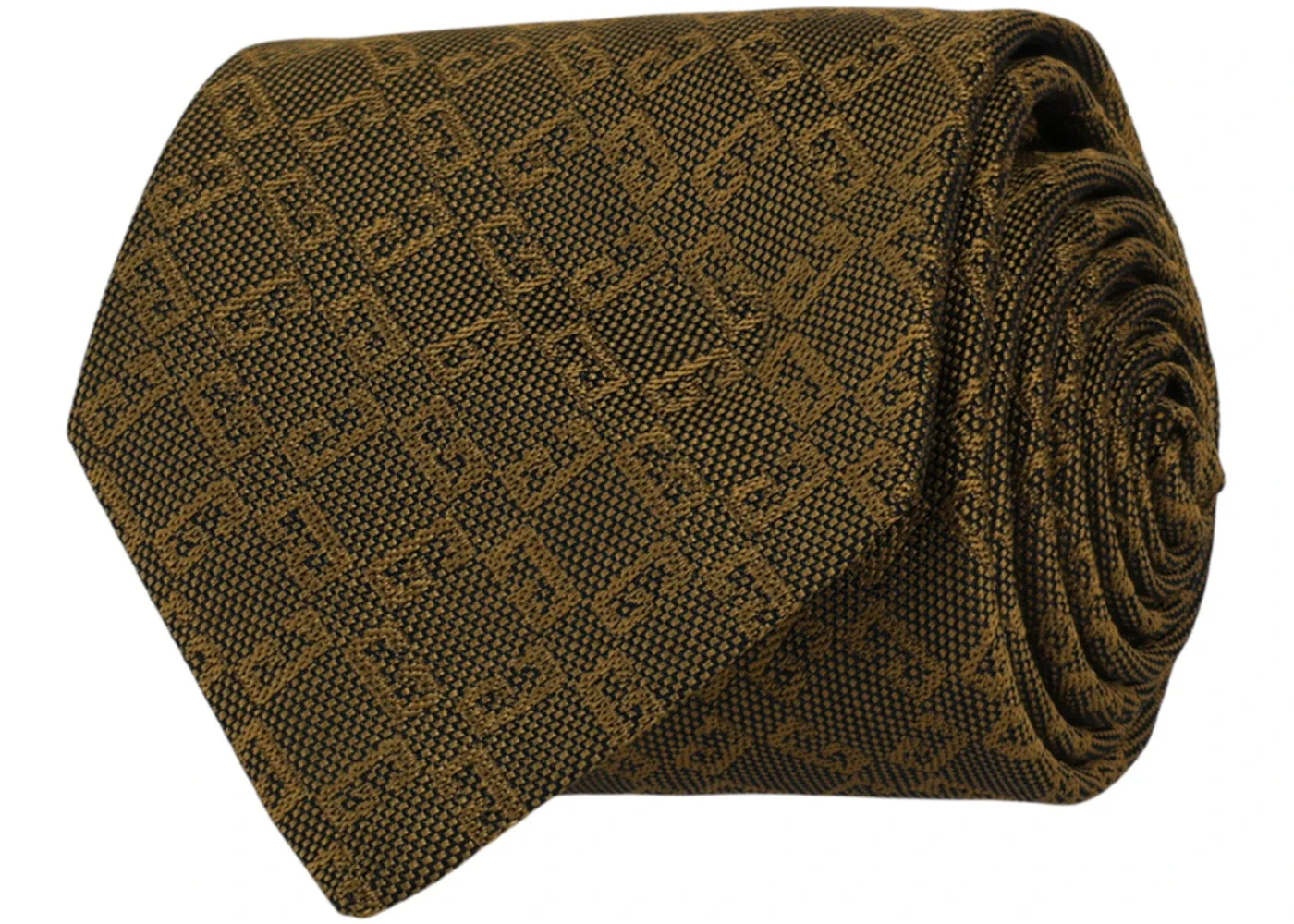 Givenchy 4G Monogram Silk Tie Gold - 1