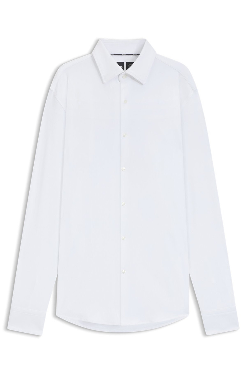 SLIM-FIT SHIRT IN BRUSHED STRETCH FLANNEL 1