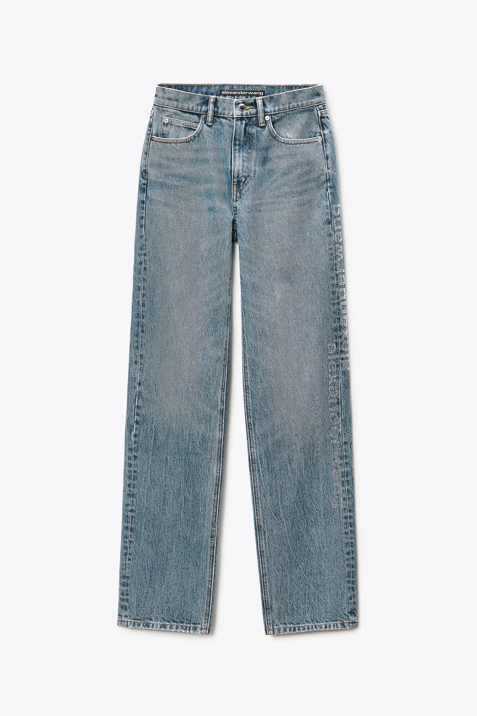 crystal hotfix mirror logo ez jean - 1