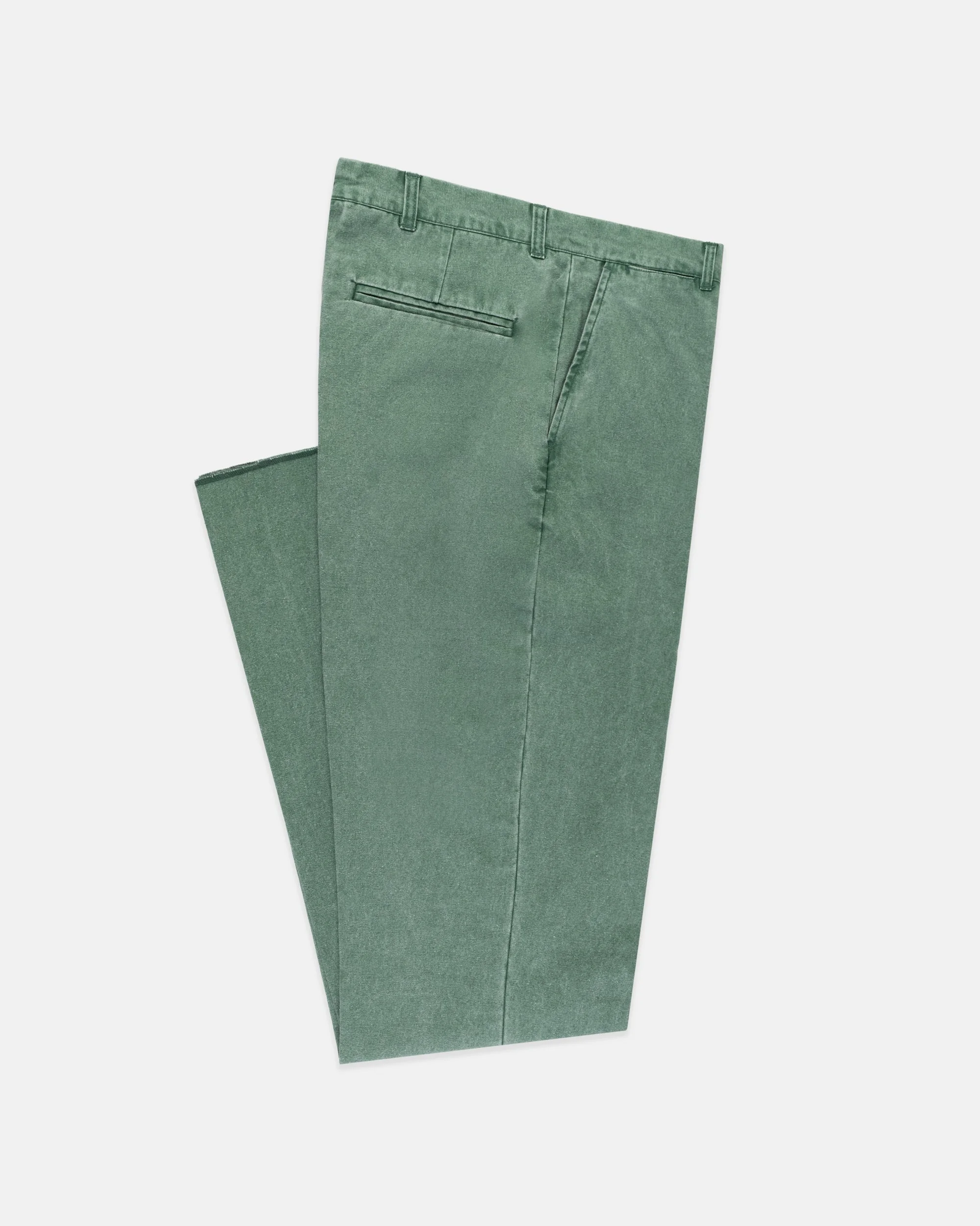 GREEN WASHED CANVAS CAPE COD PANT - 1