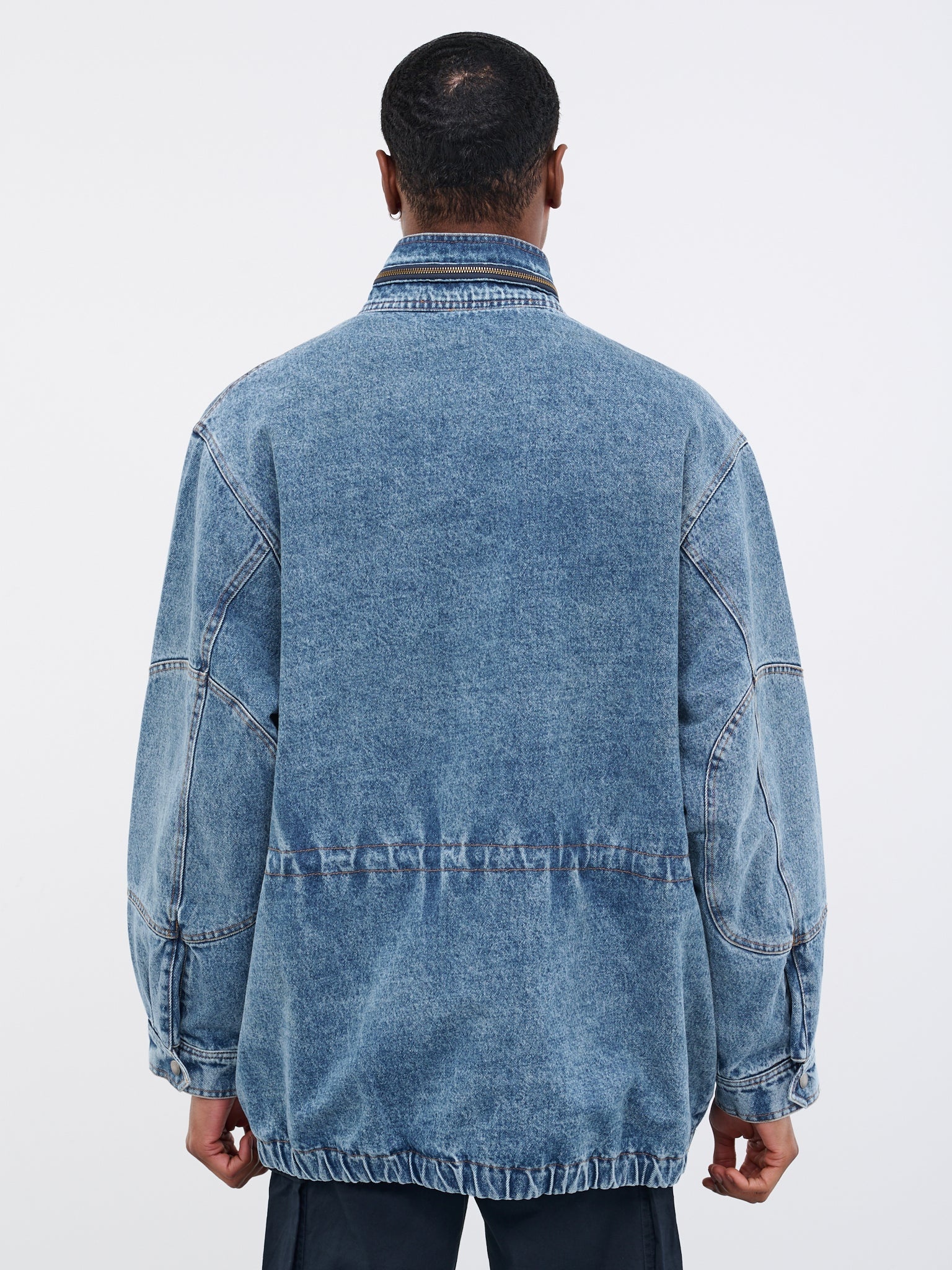 Denim Parka Jacket - 3