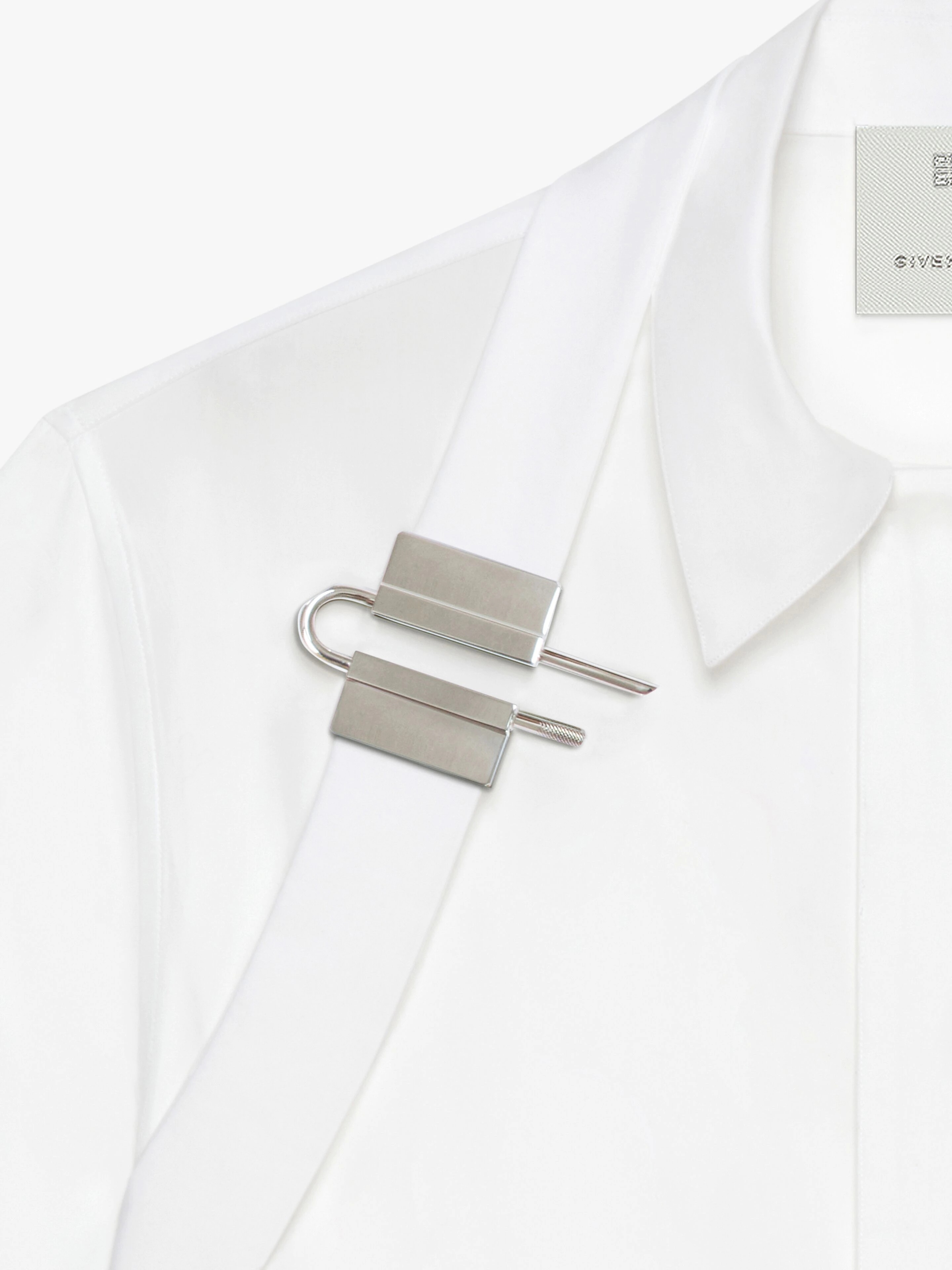 SHIRT IN POPLIN WITH U-LOCK HARNESS - 5