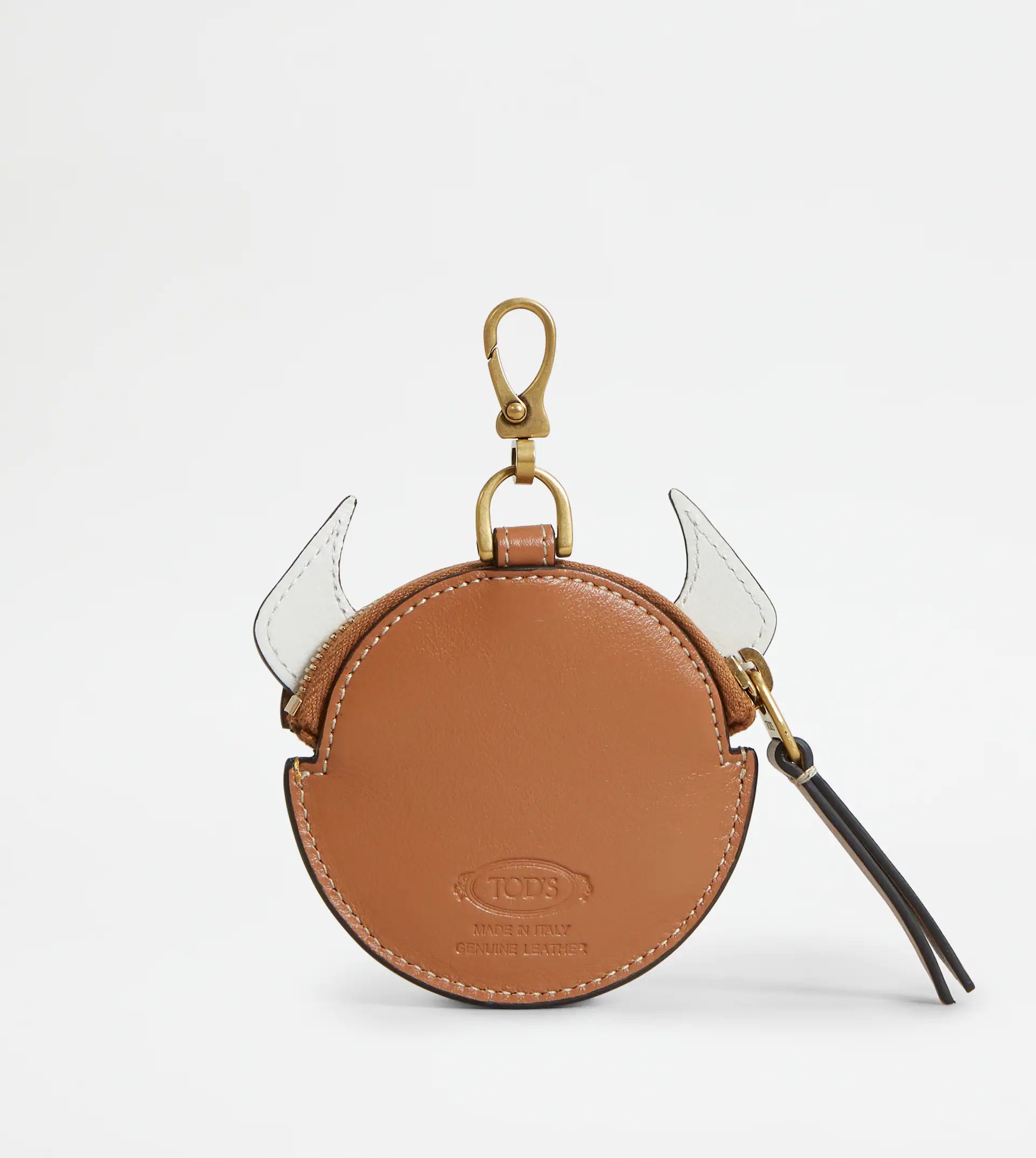 COIN PURSE IN LEATHER CNY MINI - BROWN - 3