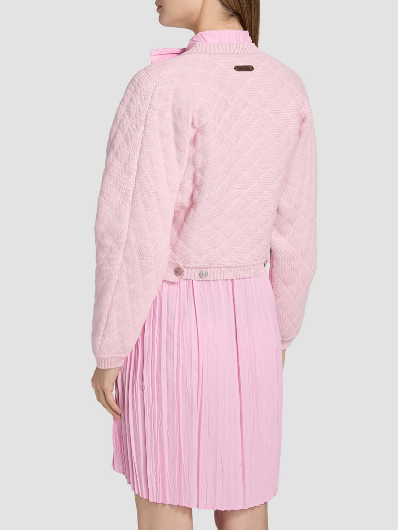 Women's Quilted Cotton-Blend Jacket - Pink 5